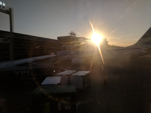 Amanecer en Aeroparque