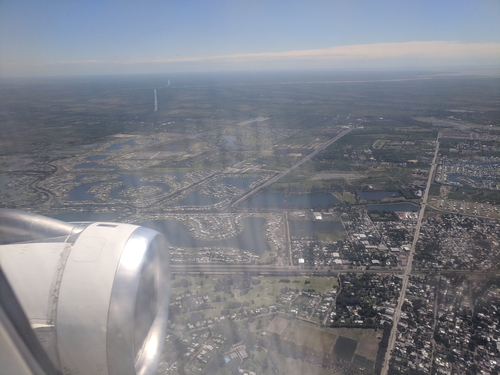 Nordelta desde avión de LATAM