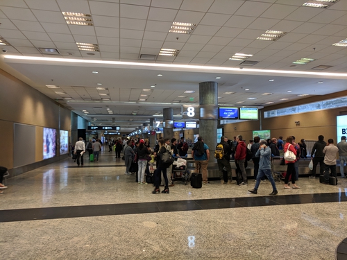 Sector de equipaje Aeroparque