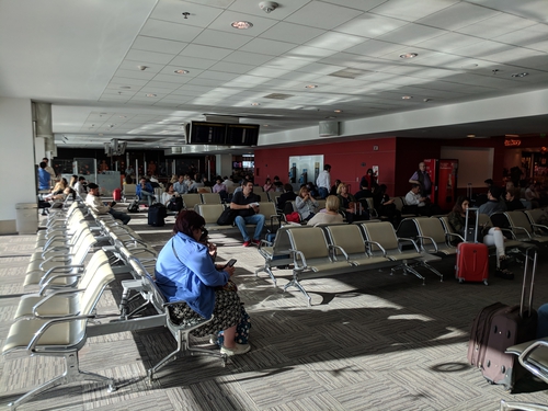 Sala embarque Aeropuerto Córdoba